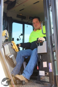 Inside GPS Dozer Cab